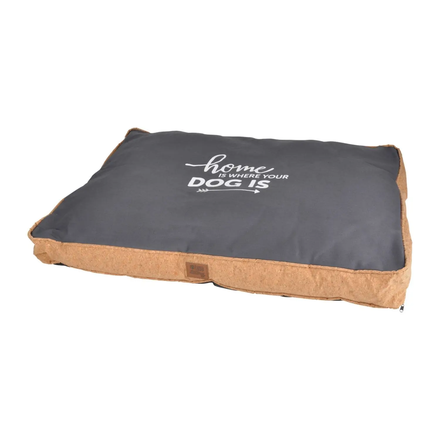 Coussin rectangle en liège et polyester pour chien – Long 90 cm – Love Story