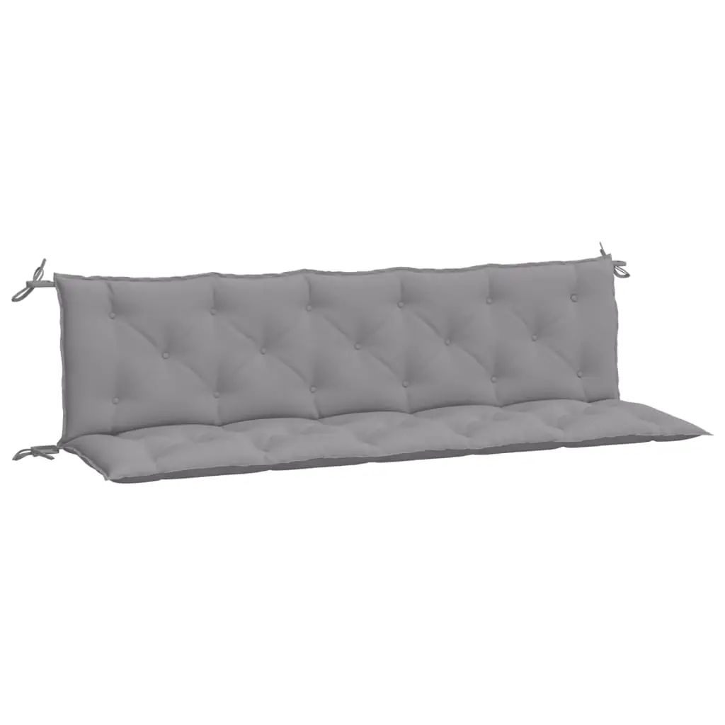 Coussins de banc jardin lot de 2 | Coussins d’extérieur gris 180x50x7 cm tissu Oxford Maison Chic