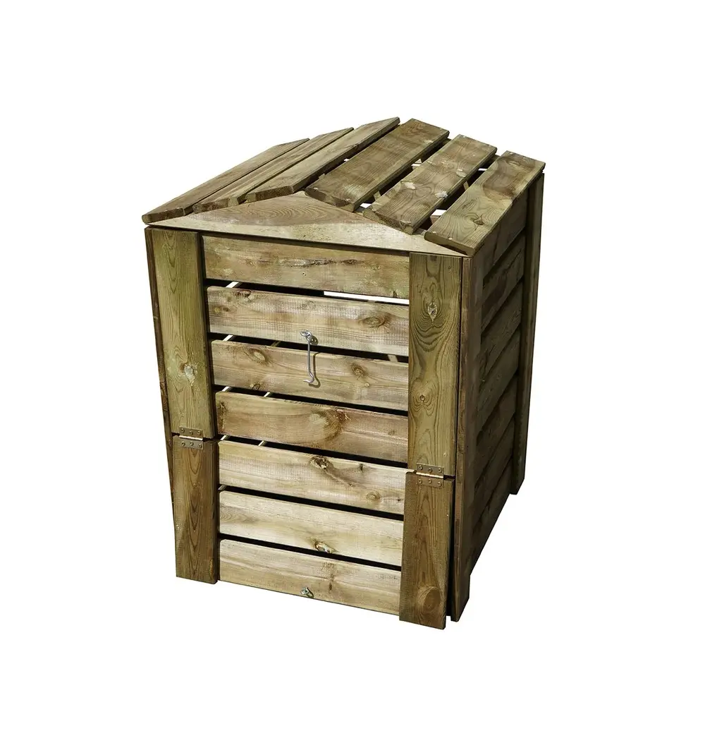 Composteur avec trappes – CABANE – 60x60xH80cm – 245L Jardipolys