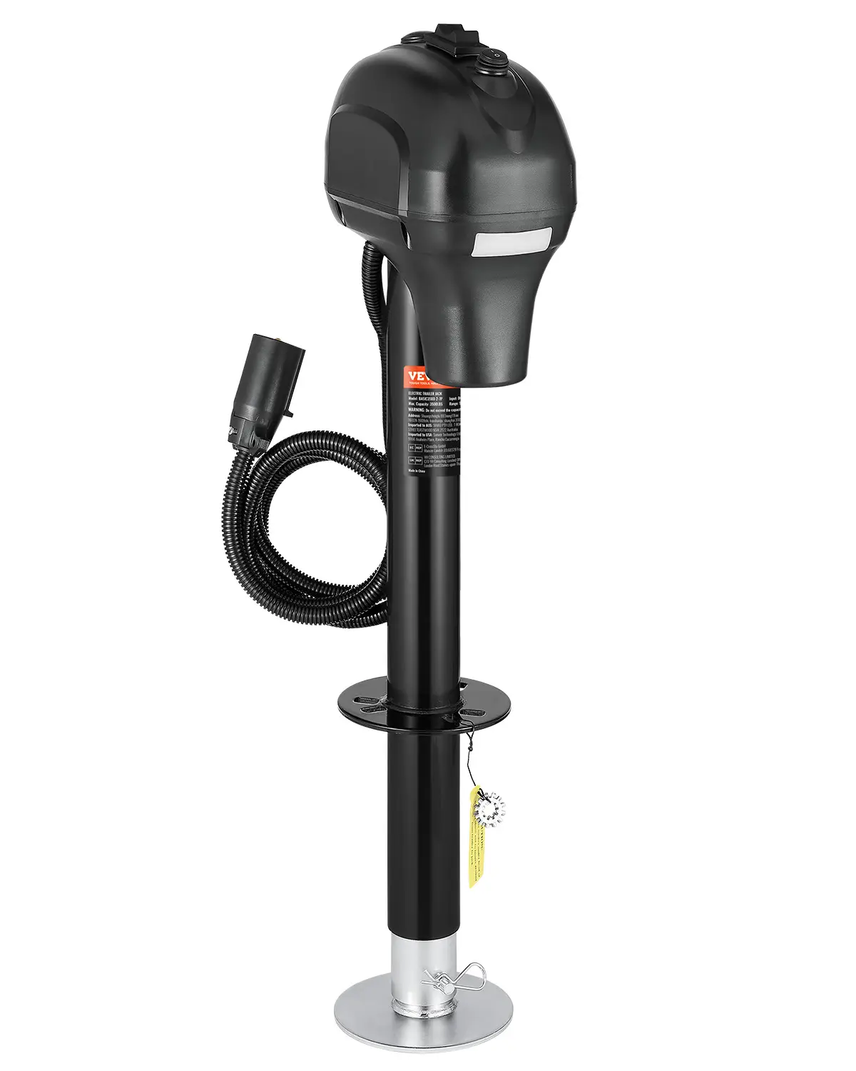 VEVOR Cric remorque électrique 1588kg, connecteur 7 broche, LED.