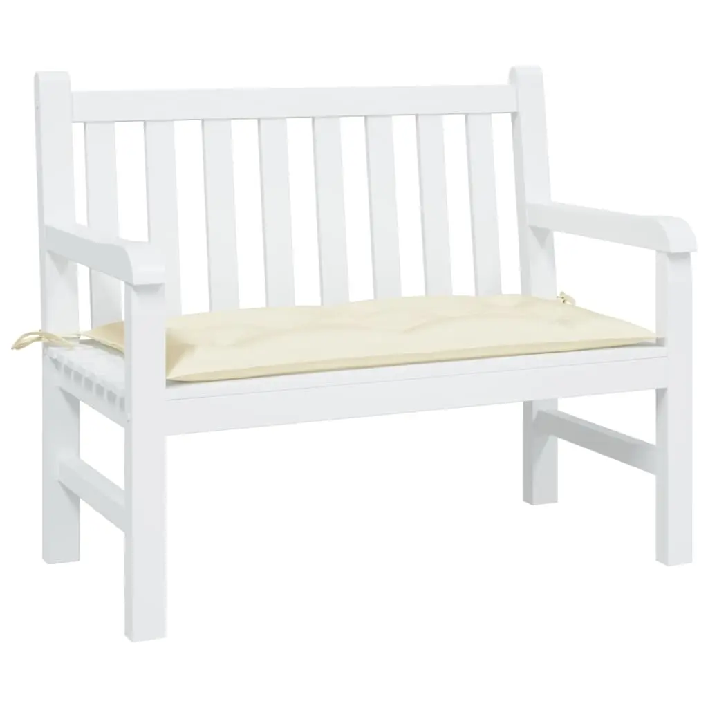 Coussin d’Assise pour Banc Tissu Oxford Déperlant pour Mobilier de Jardin Crème 100x50x7 cm – ComfortXL Outdoor Living