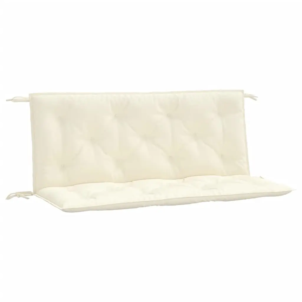Coussins de banc de jardin lot de 2 | Coussins d’extérieur blanc crème tissu Oxford Maison Chic