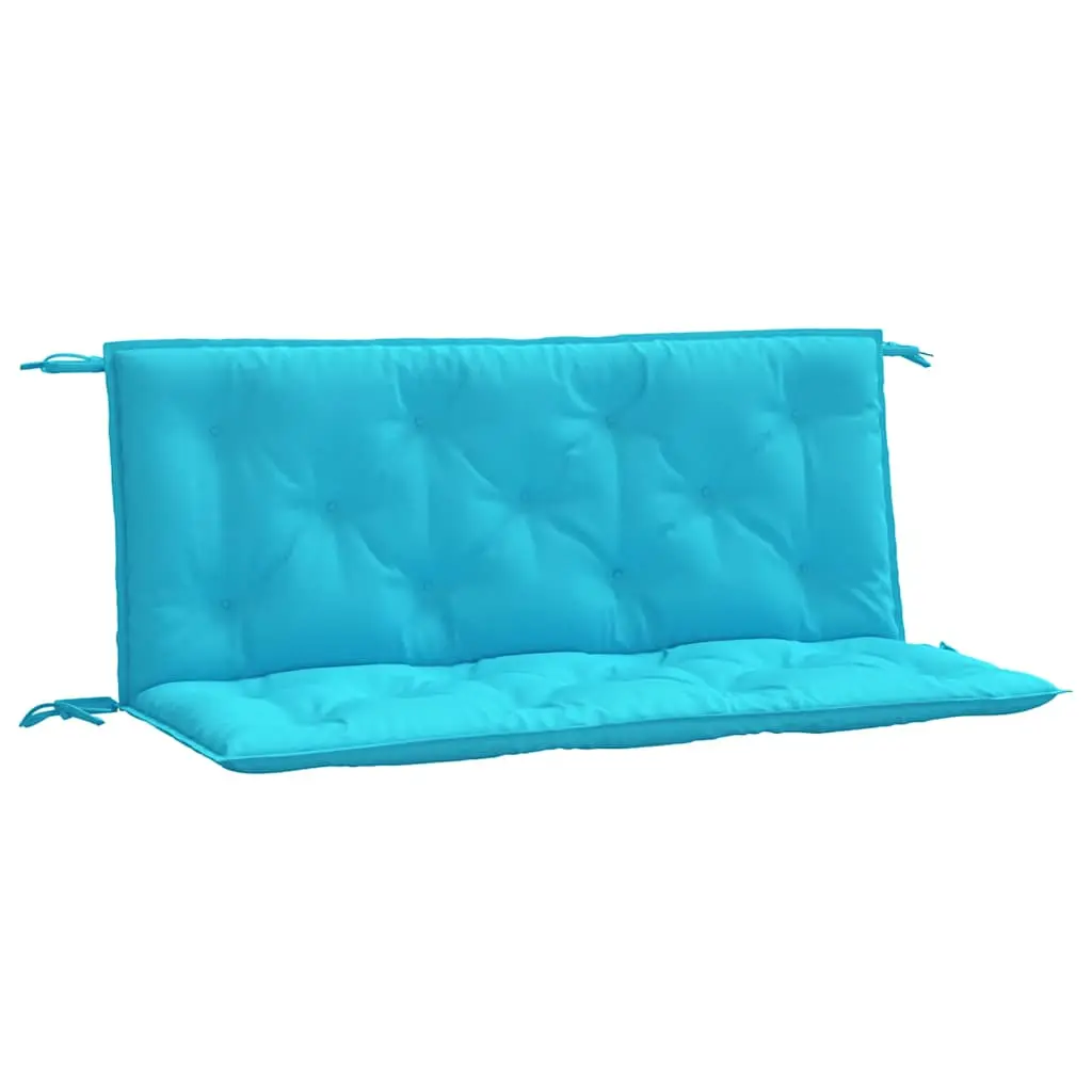 Coussins de banc de jardin lot de 2 | Coussins d’extérieur turquoise 120x50x7 cm tissu Maison Chic