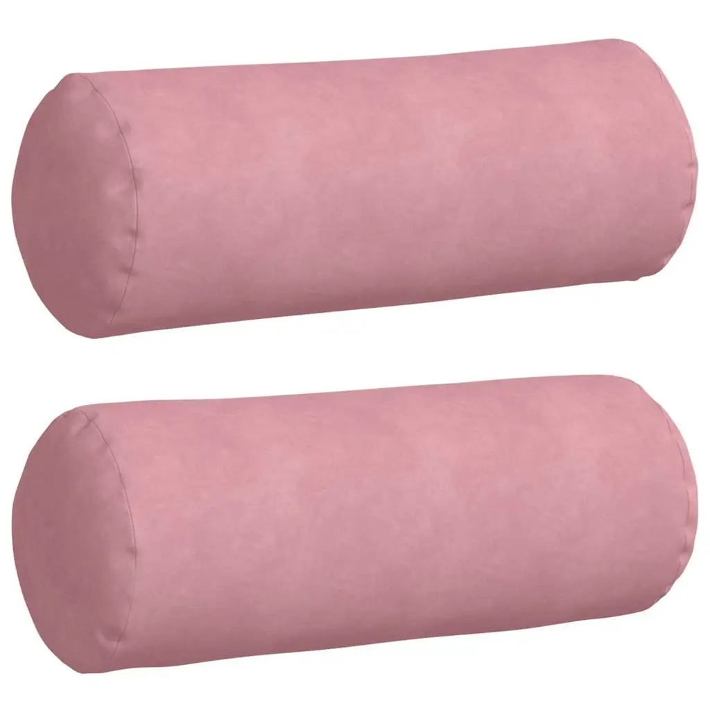 Coussins d’accent 2 pcs Rose Ø 25 x 70 cm Maison Chic
