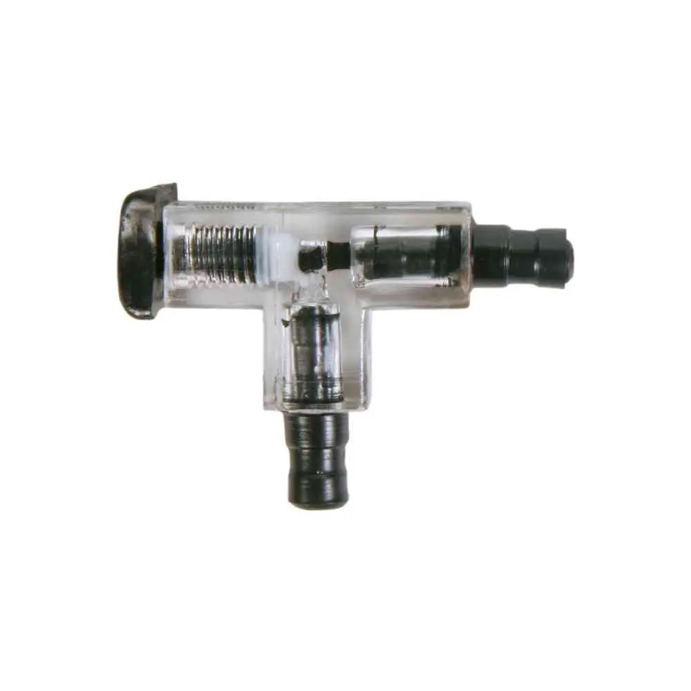Connecteur en T avec valve pour aquarium