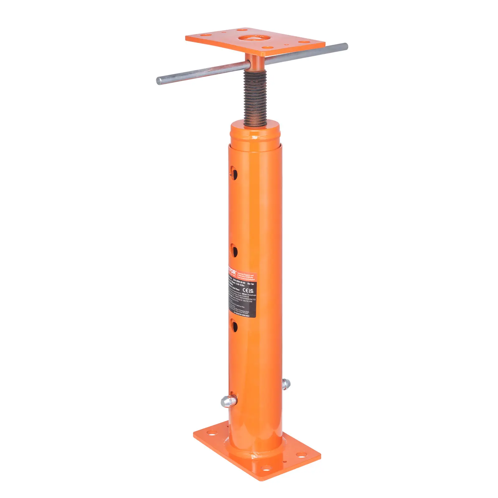 VEVOR Cric sol maison, ht. 19-36 pouces, charge max 18000 lb, poteau sous-sol poutre réglable.