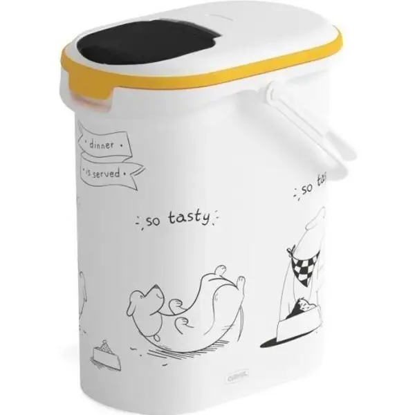 CURVER Conteneur a croquettes pour chien 4 kg – 10L – Le diner et servi