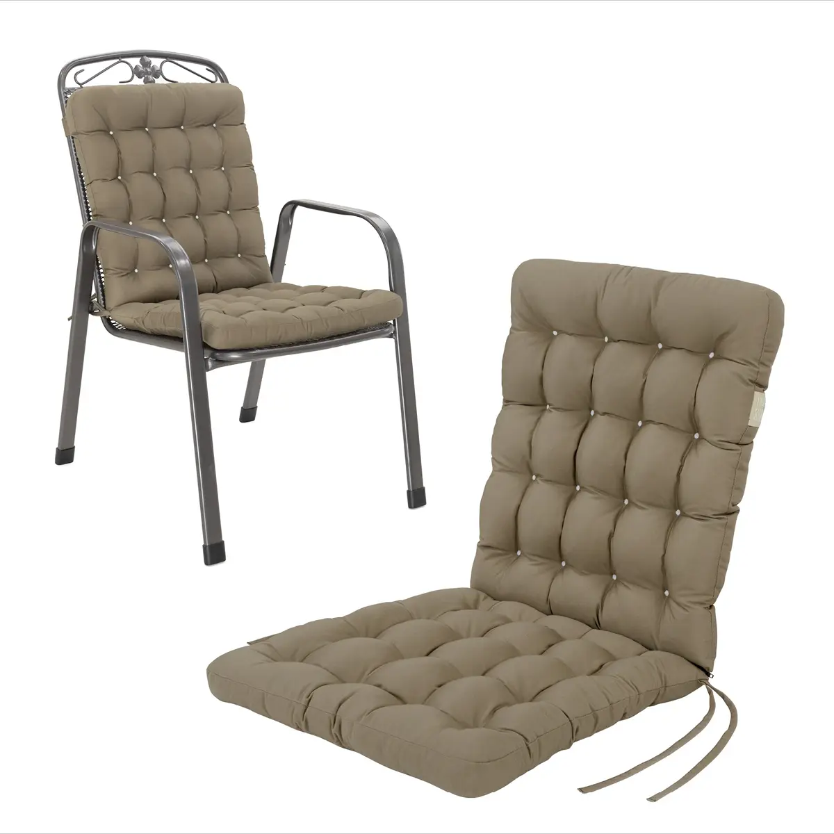 Coussin bas de chaise 100×48 cm | Marron doré | 1 pièce – HAVE A SEAT Living