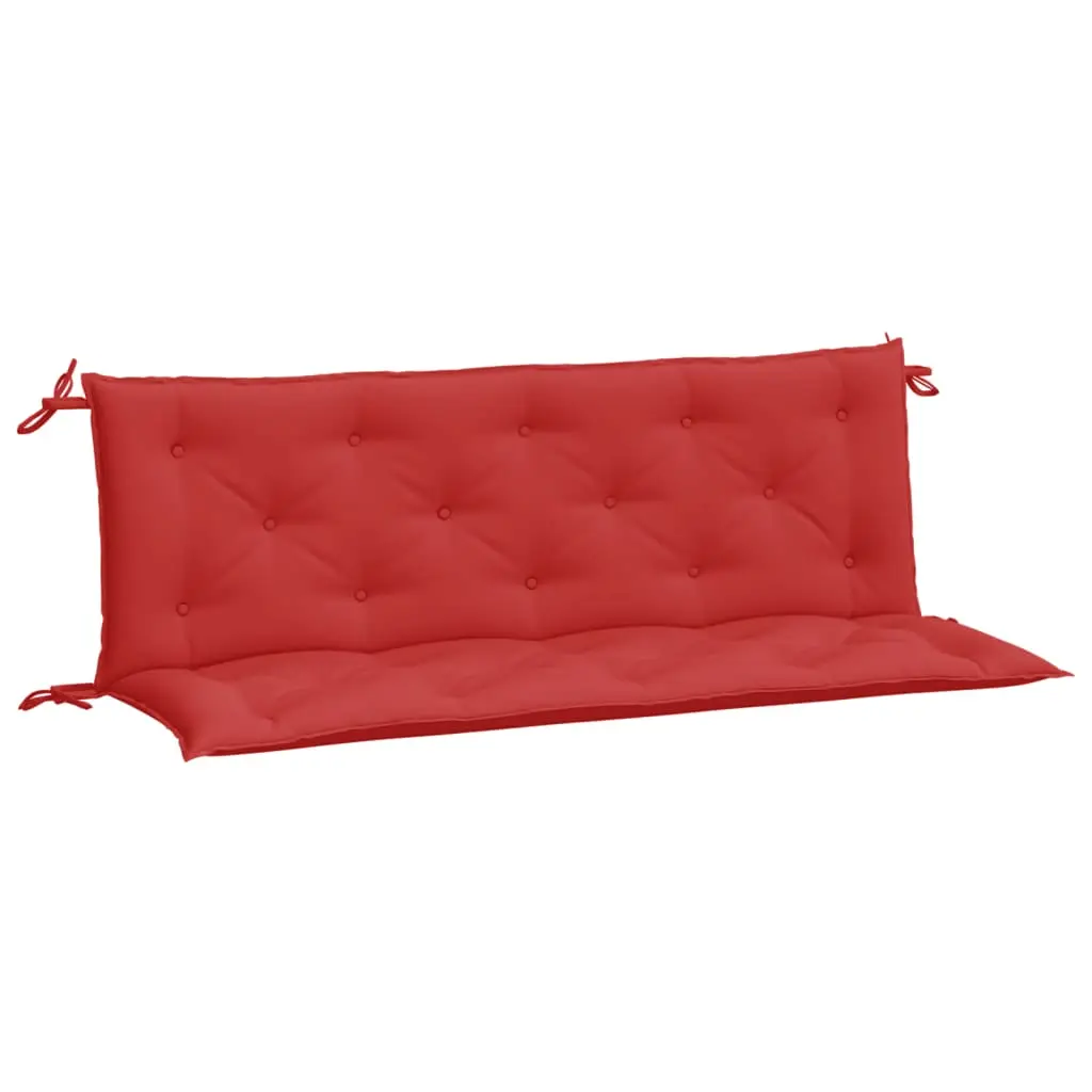 Coussins de banc jardin lot de 2 | Coussins d’extérieur rouge 150x50x7 cm tissu Oxford Maison Chic
