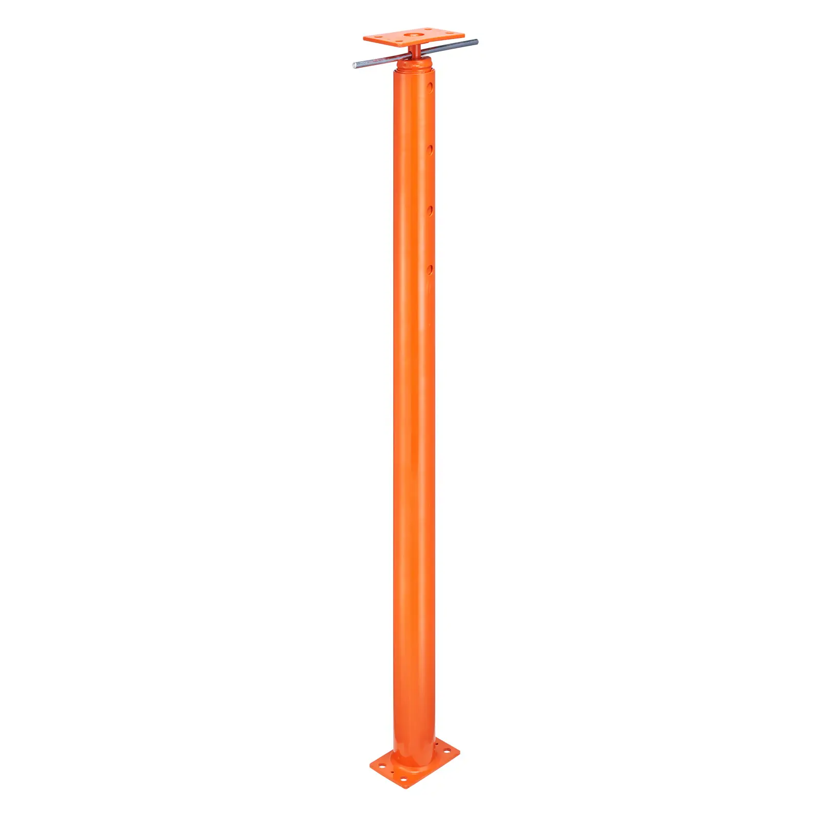 VEVOR Cric sol maison, ht. 54″-150″, charge max 11200 lb, poteau support sous-sol réglable.