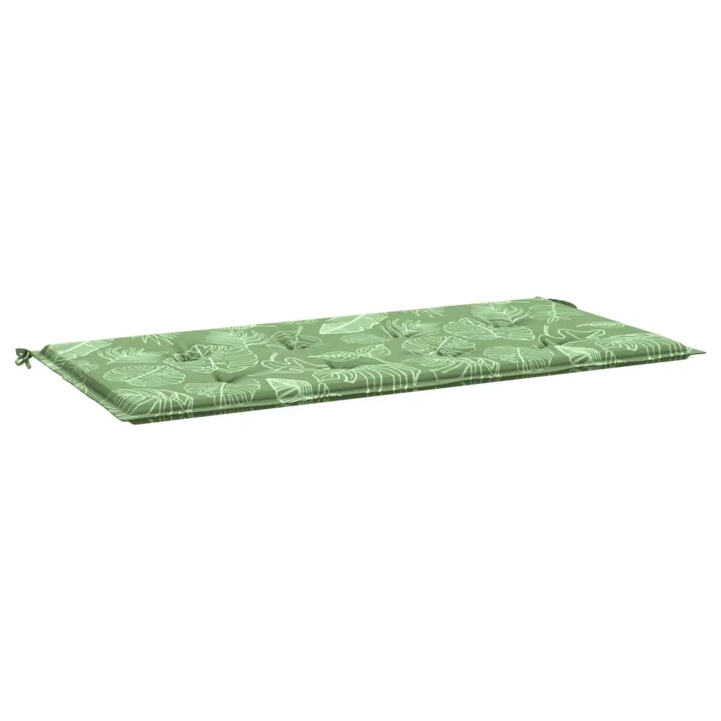 Coussin d’extérieur – Coussin de banc de jardin – Coussin de Siège pour intérieur et extérieur motif de feuilles 120x50x3 cm-JU12344