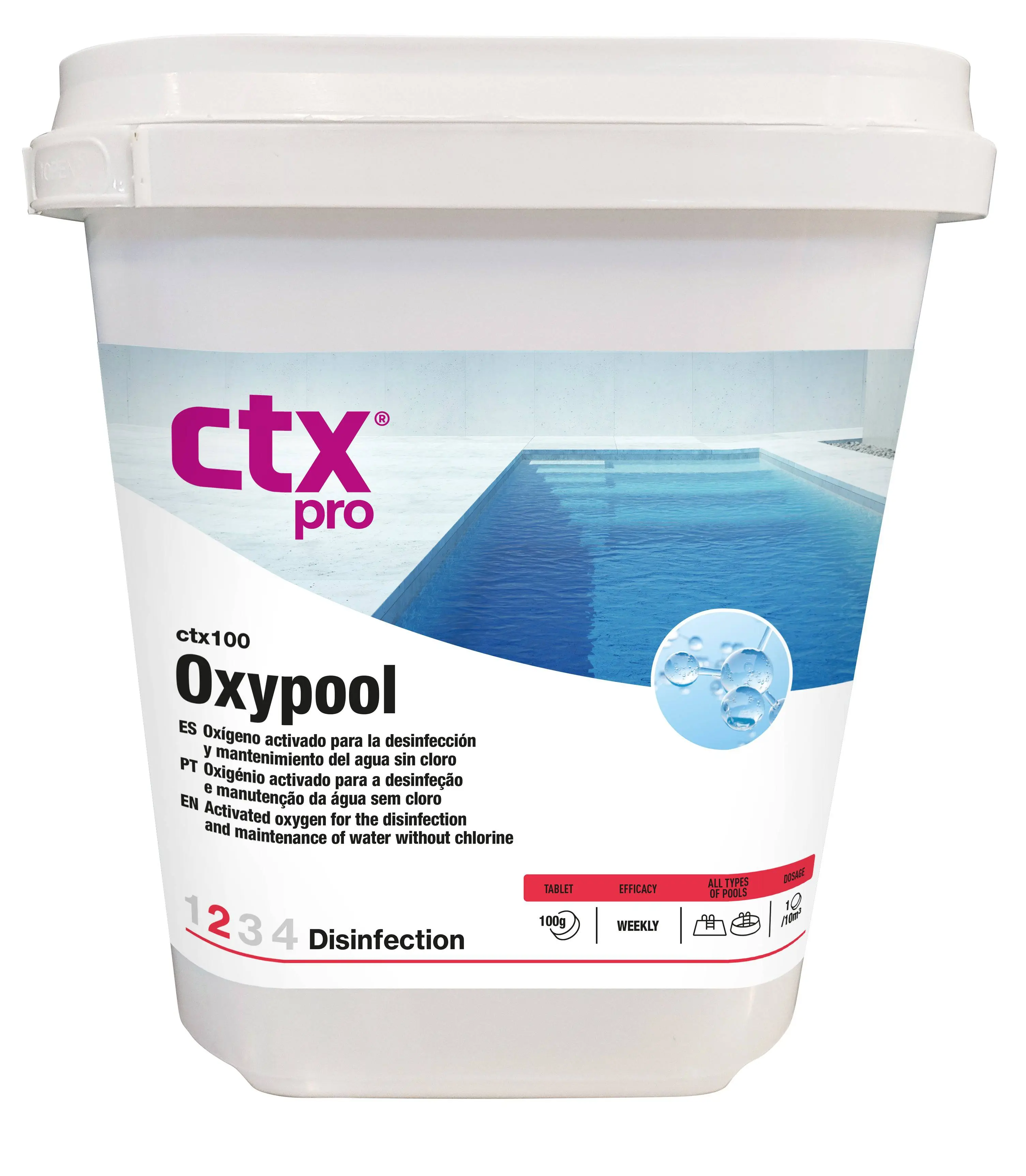 Comprimés d’oxygène CTX-100 100Gr – 6Kg