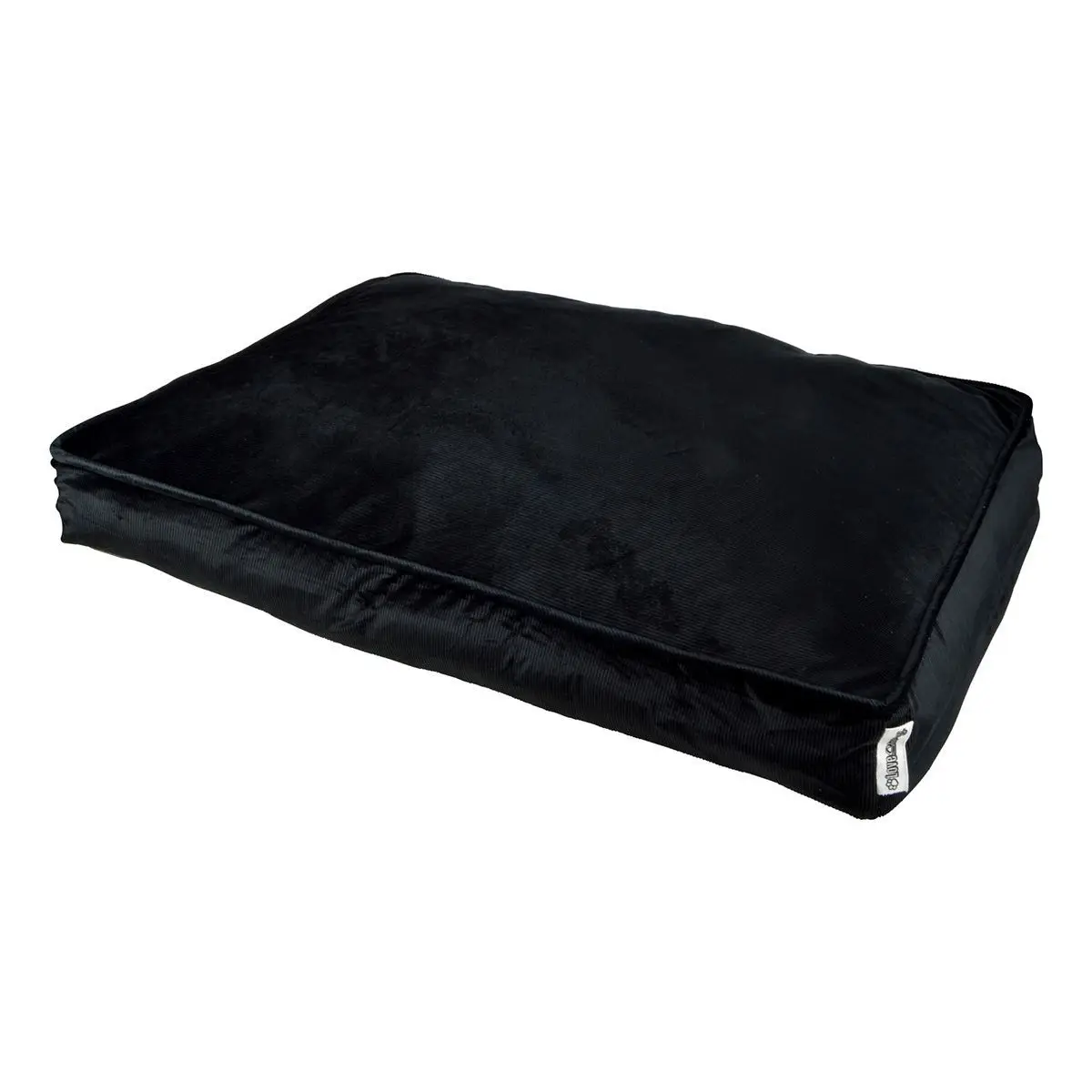 Coussin Rectangle Chien & Chat Velours «Crafty» 100cm Noir