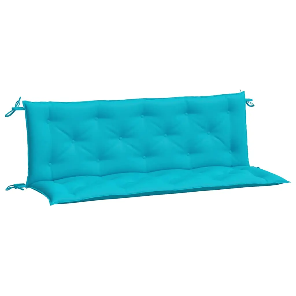 Coussins de banc de jardin lot de 2 | Coussins d’extérieur turquoise 150x50x7 cm tissu Maison Chic