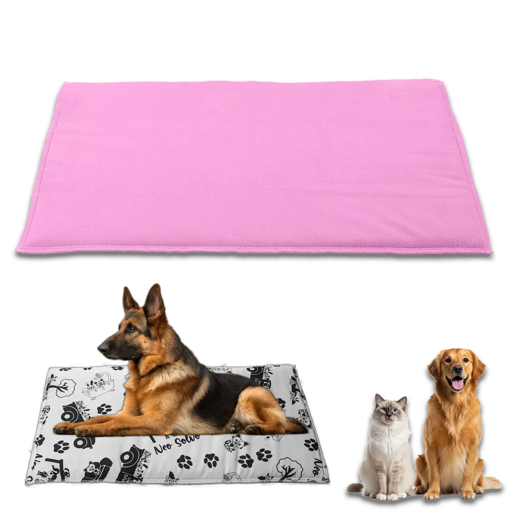 Coussin Réversible – 140 x 70 cm – Absorbant et Confortable – Lavable en Machine – Neo Solvo