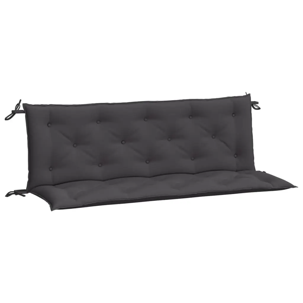 Coussins de banc de jardin lot de 2 | Coussins d’extérieur anthracite tissu Oxford Maison Chic