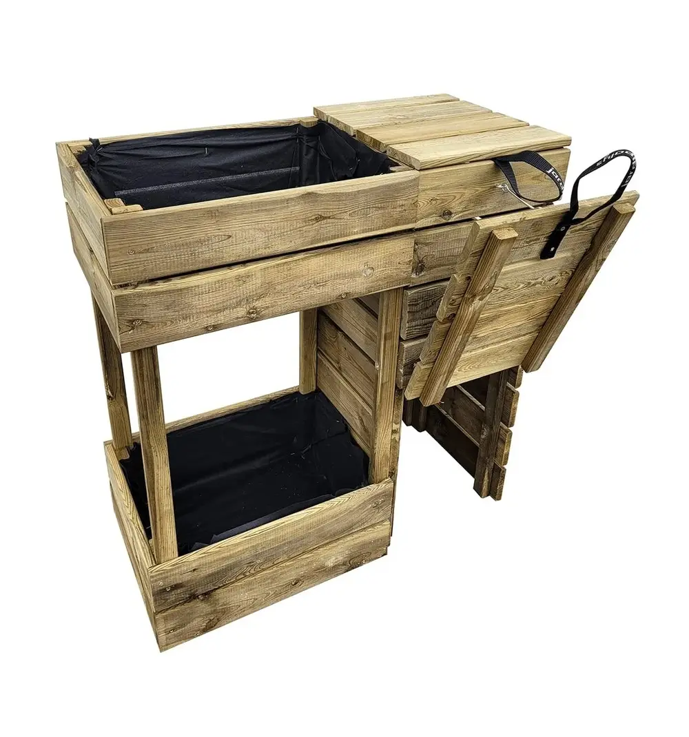 Composteur bac à fleurs 2 en 1 ESSEÑCIA – 75x35xH80 Jardipolys