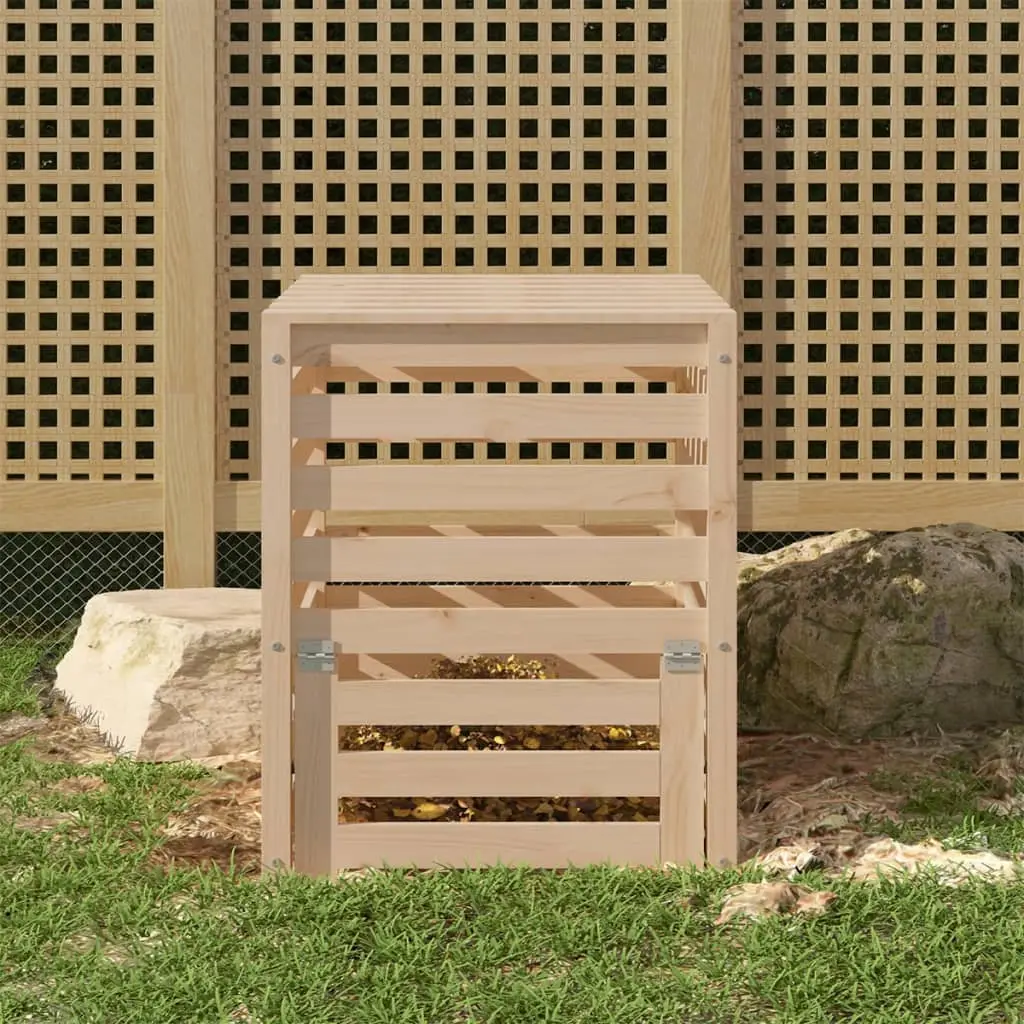 Composteur 63,5×63,5×77,5 cm Bois massif de pin vidaXL 823808