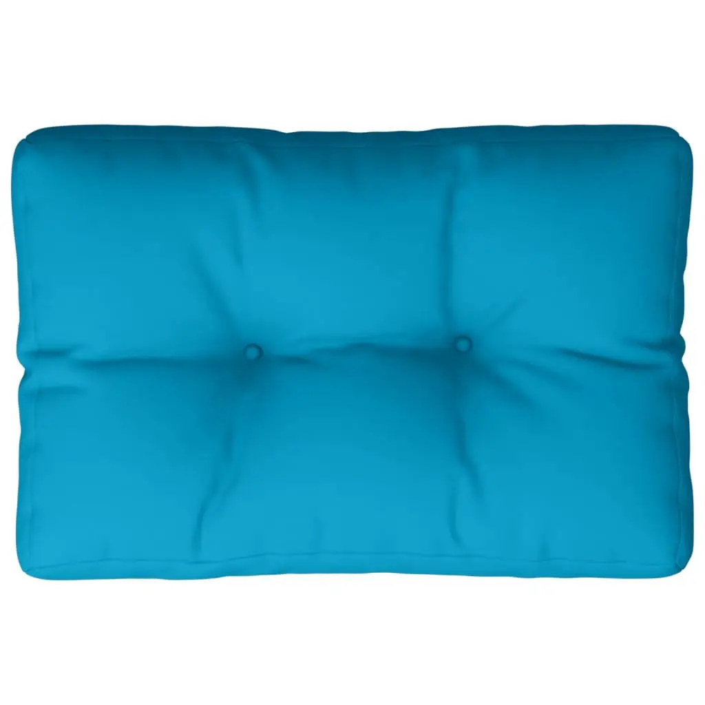 Coussin d’extérieur – Coussin de palette – Coussin de Siège pour intérieur et extérieur bleu clair 60x40x12 cm tissu