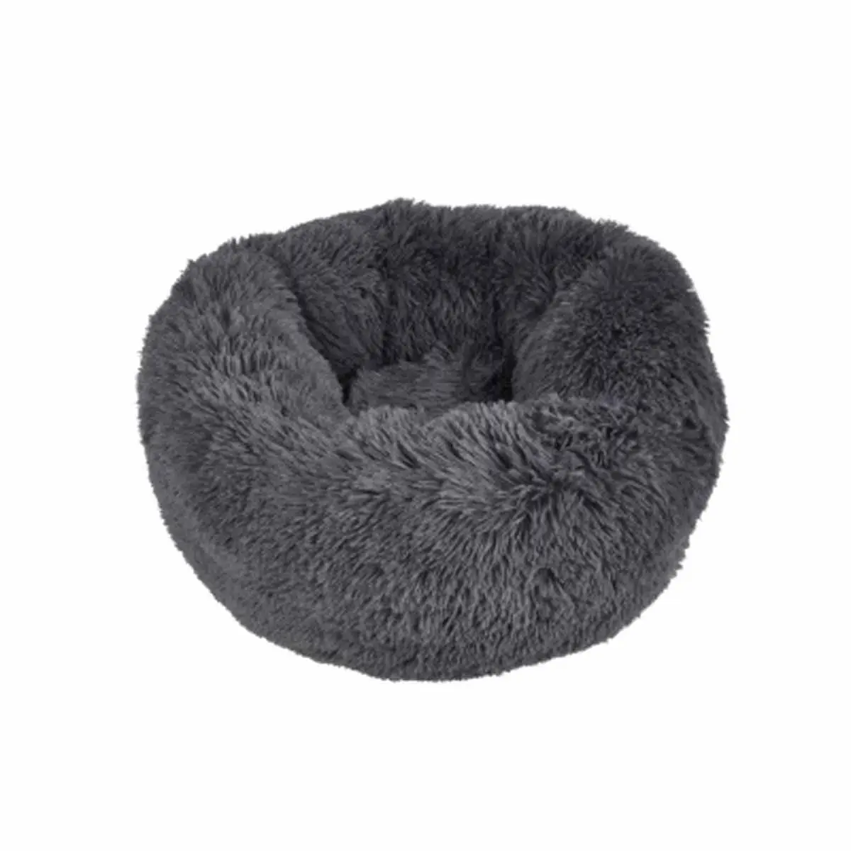 Coussin Rond pour Chien & Chat «Fluffy» 55cm Anthracite