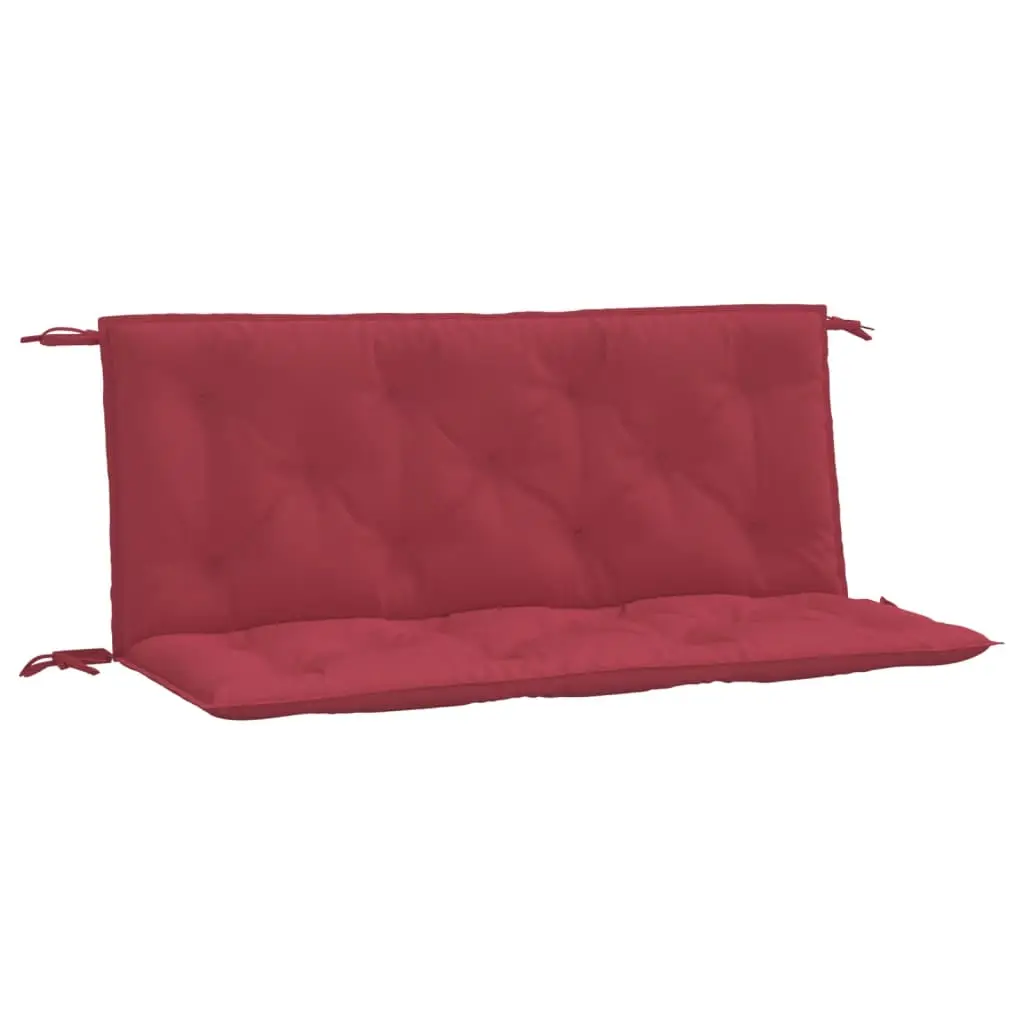 Coussins de banc de jardin lot de 2 | Coussins d’extérieur rouge bordeaux tissu Oxford Maison Chic