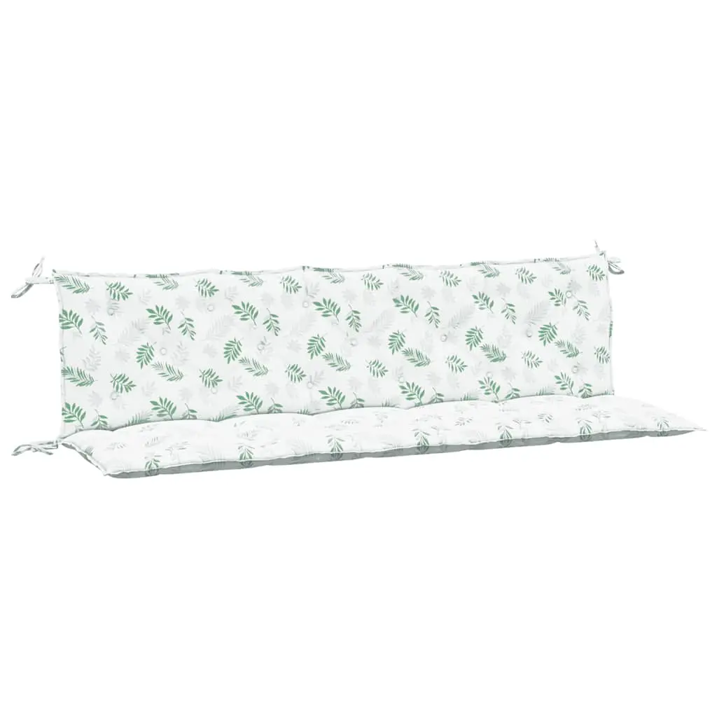 Coussins de banc jardin lot de 2 | Coussins d’extérieur motif de feuilles tissu Oxford Maison Chic