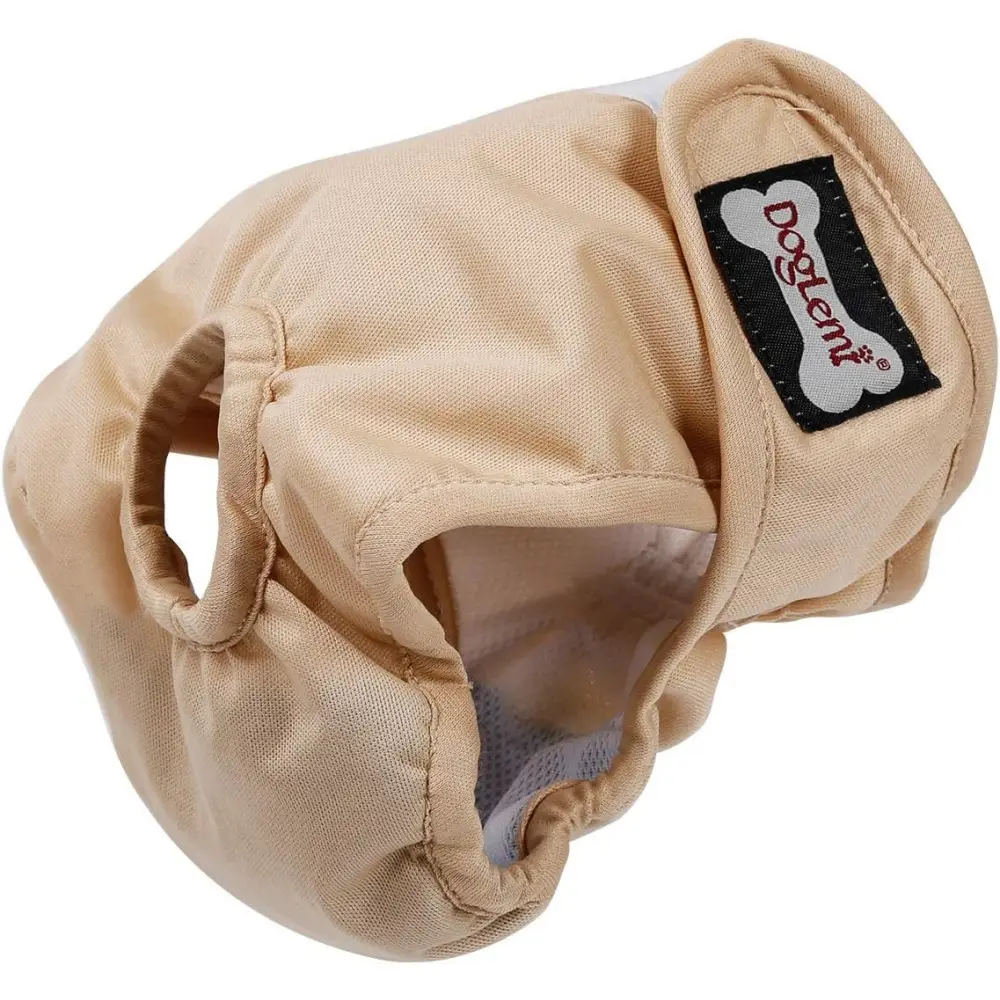 Culottes lavables pour chiennes en chaleur – Réutilisables, absorbantes (28-40 cm) – Anti-fuites, douces – Living123
