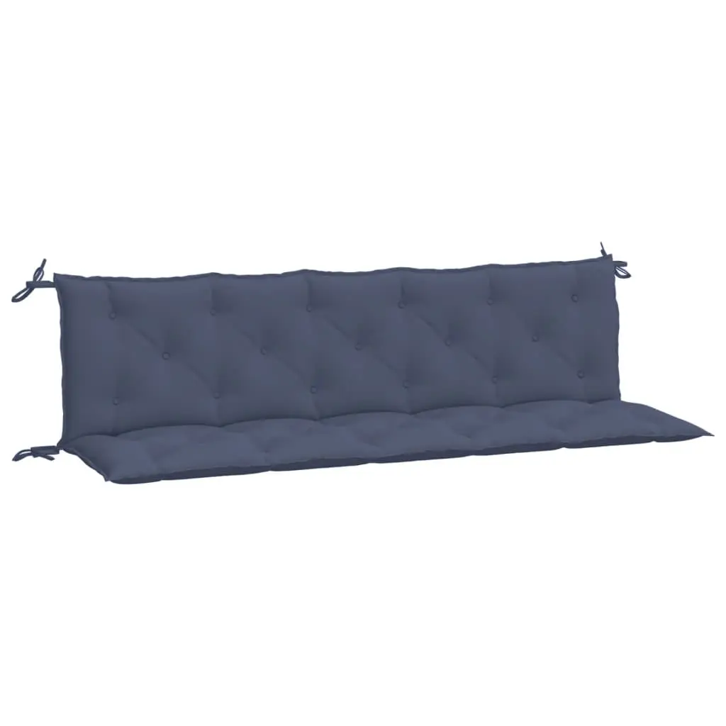 Coussins de banc de jardin lot de 2 | Coussins d’extérieur bleu marine 180x50x7 cm Maison Chic