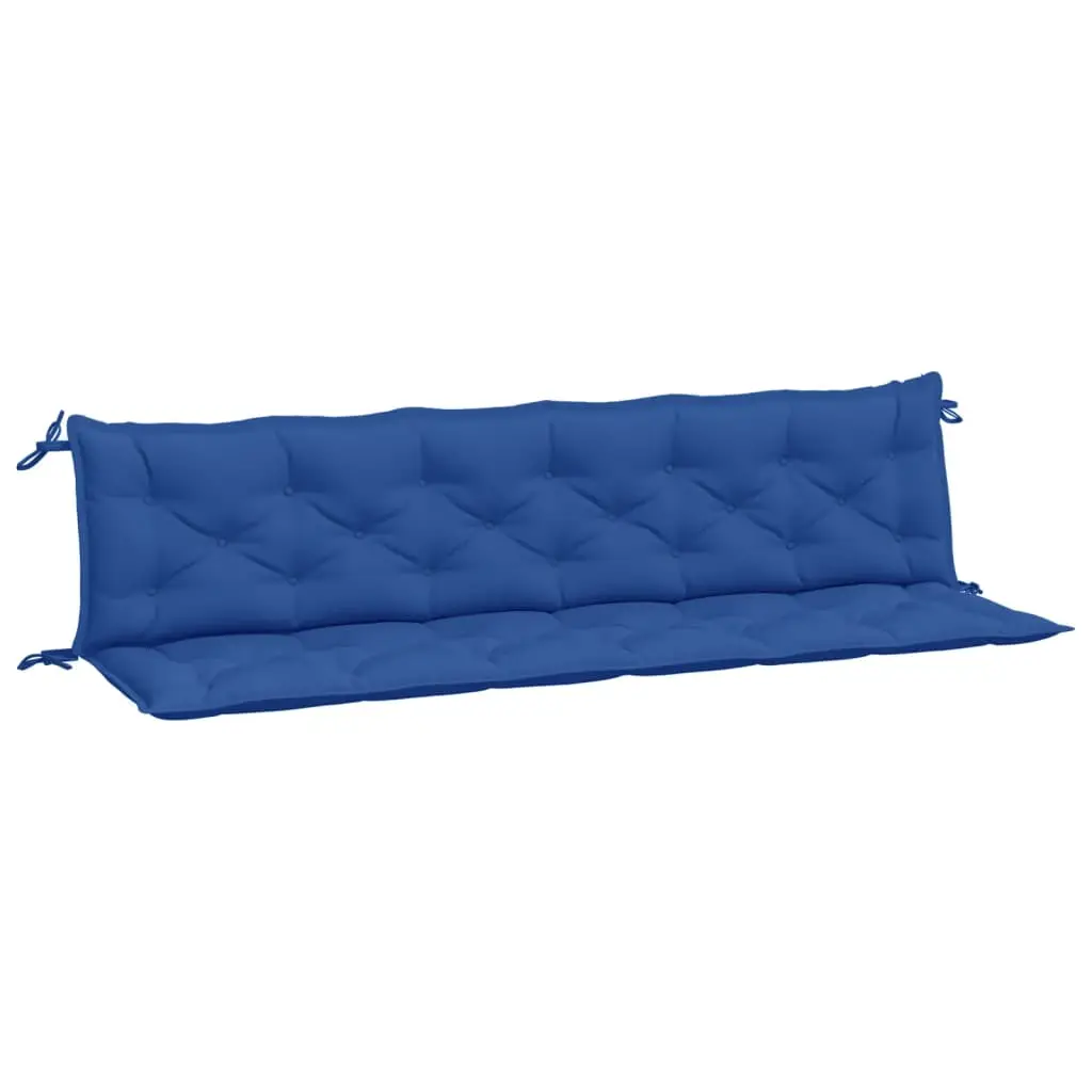 Coussins de banc jardin lot de 2 | Coussins d’extérieur bleu 200x50x7 cm tissu Oxford Maison Chic