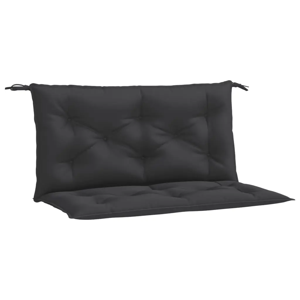Coussins de banc jardin lot de 2 | Coussins d’extérieur noir 100x50x7 cm tissu Oxford Maison Chic