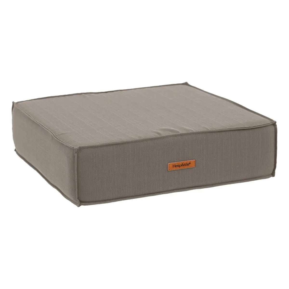 Coussin de sol «Korai» taupe 45x45cm en polyester Hespéride