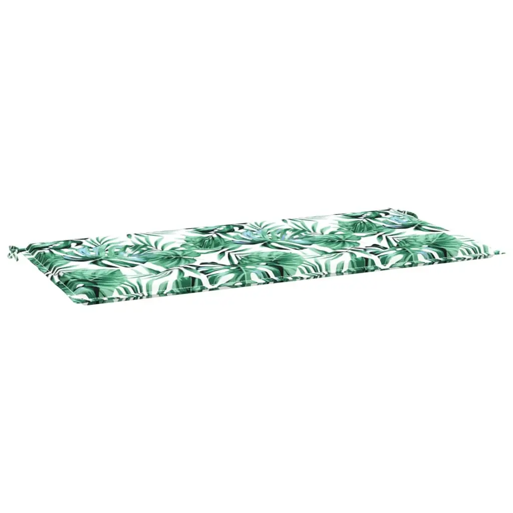 Coussin d’extérieur – Coussin de banc de jardin – Coussin de Siège pour intérieur et extérieur motif de feuilles 120x50x3 cm-JU12327