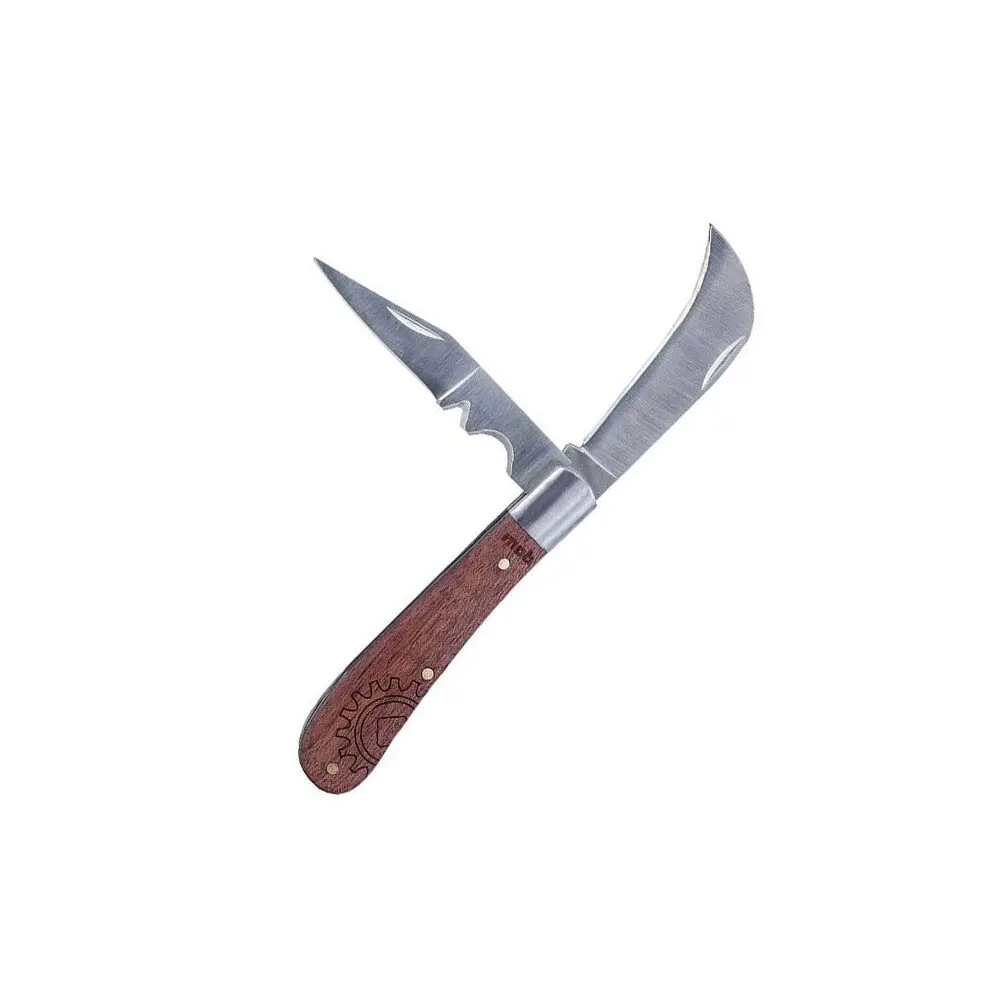 Couteau d’électricien 2 lames bois MOB