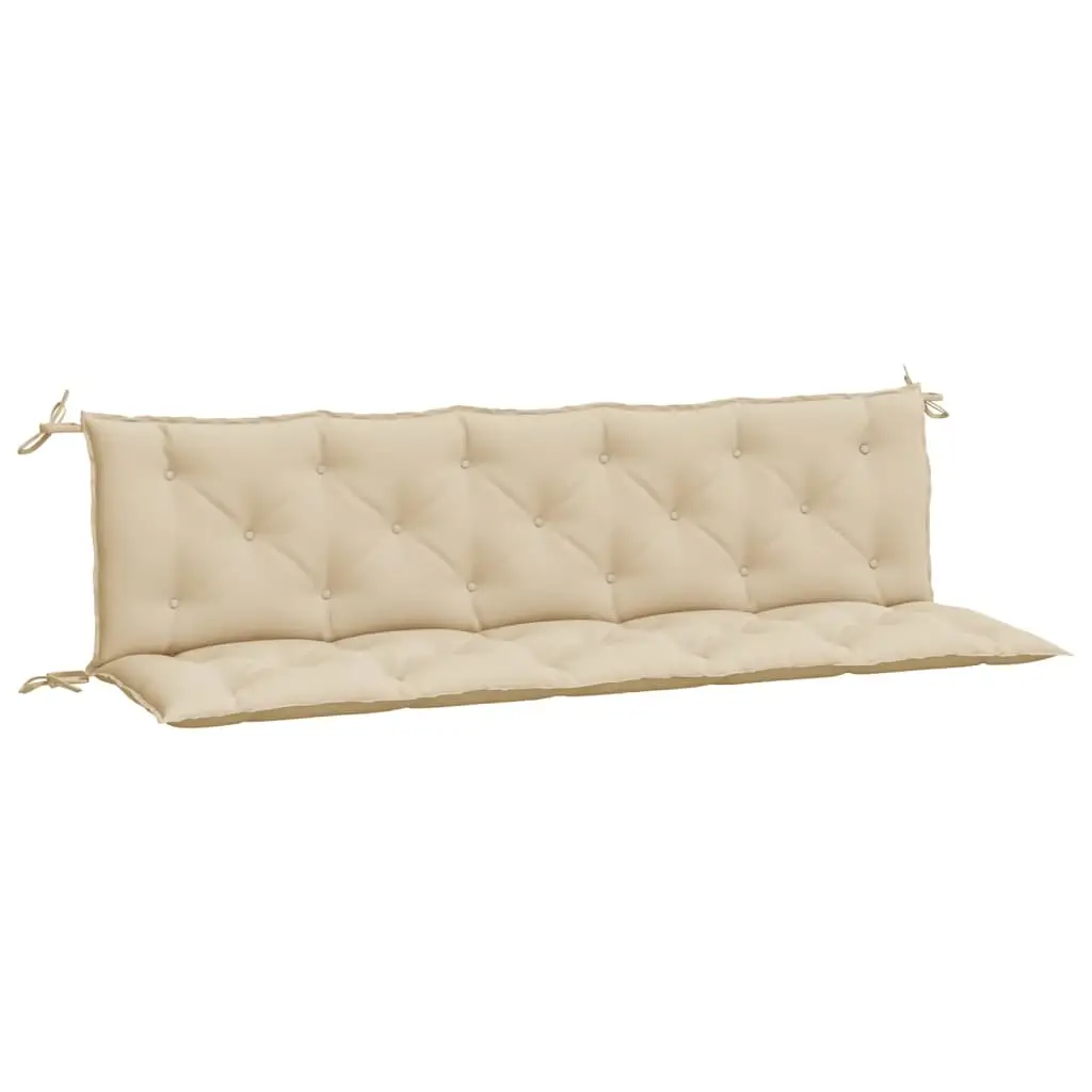Coussins de banc jardin lot de 2 | Coussins d’extérieur beige 180x50x7 cm tissu Oxford Maison Chic