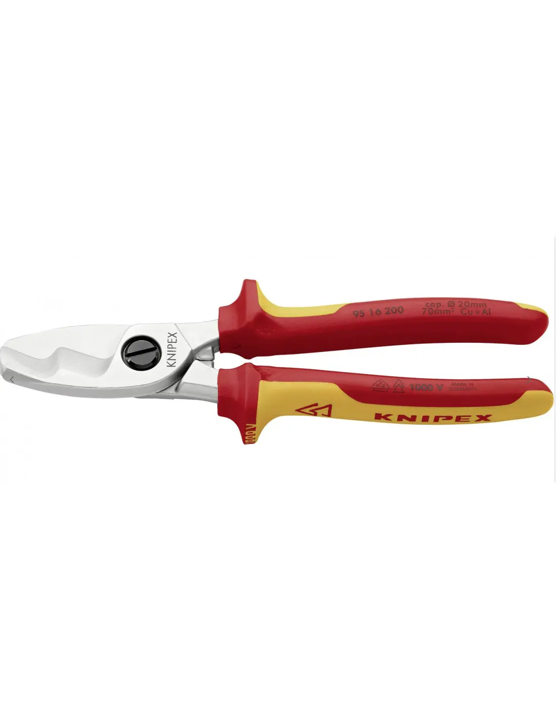 Coupe Cable 1000v 2 Tranchant Sc95 16 200sb – Knipex