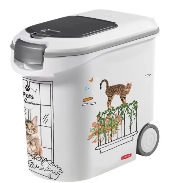 Conteneur a croquettes CURVER – 35L/12 kg – PETS COLLECTION – Pour chat