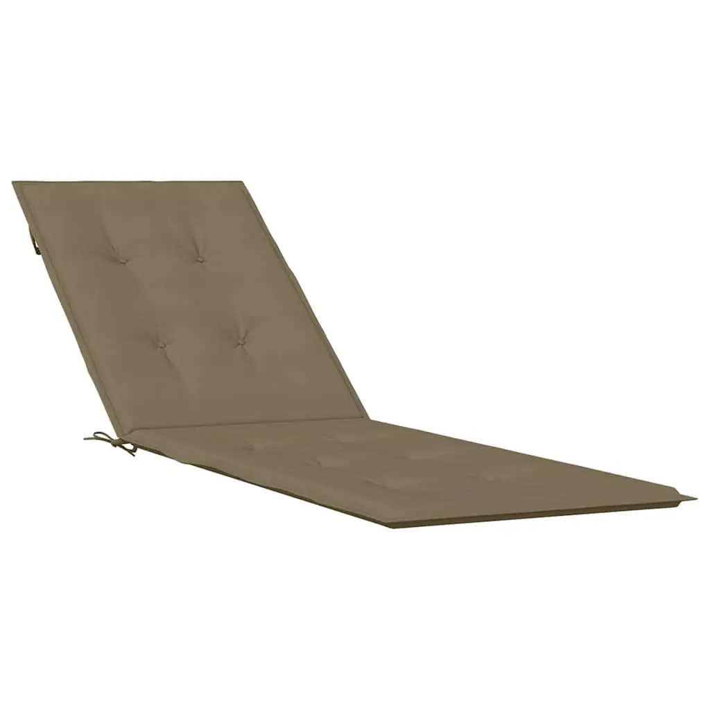 Coussin Bain de soleil | Coussin de chaise longue taupe mélangé (75+105) x 50 x 4 cm tissu Maison Chic