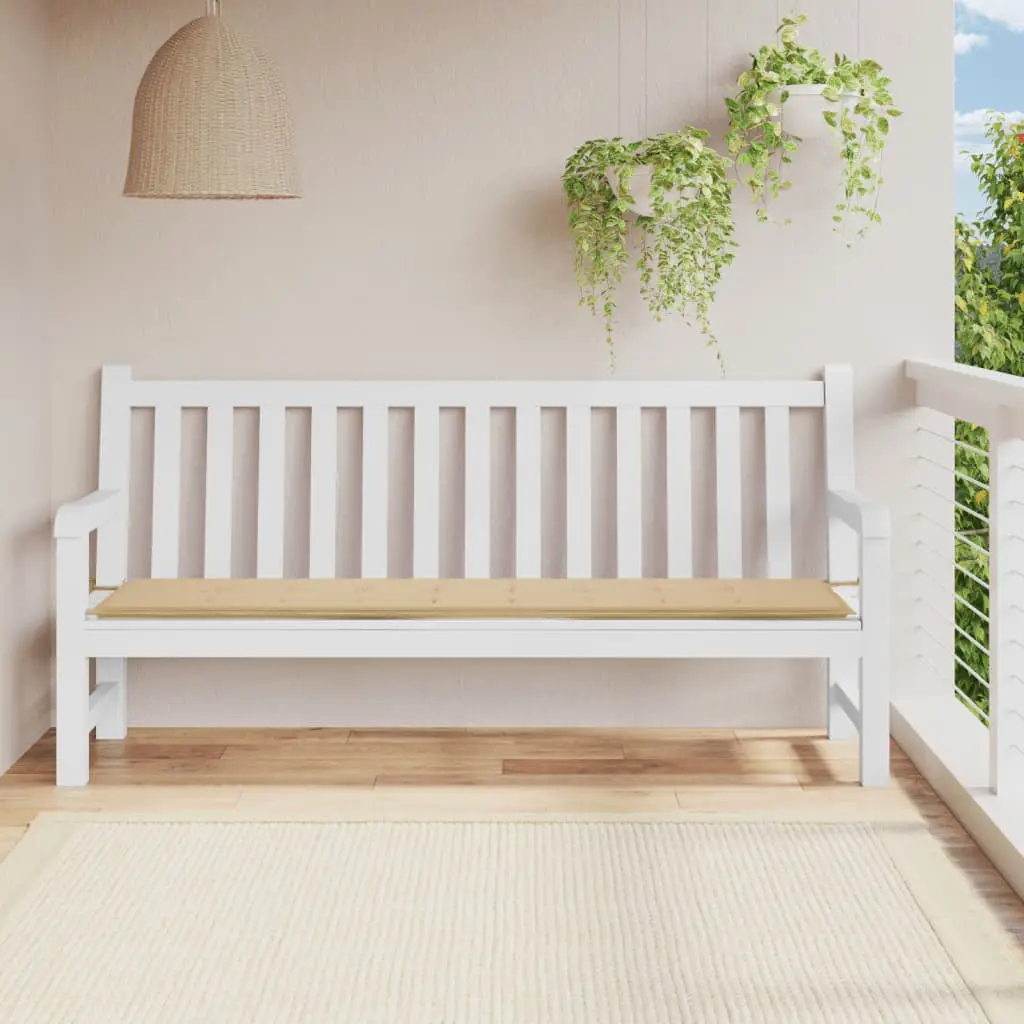 Coussin de banc de jardin Beige 200 X 50 cm – Prolenta Premium