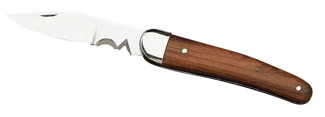 Couteau d’électricien manche bois avec dénudeur – FACOM – 840.1