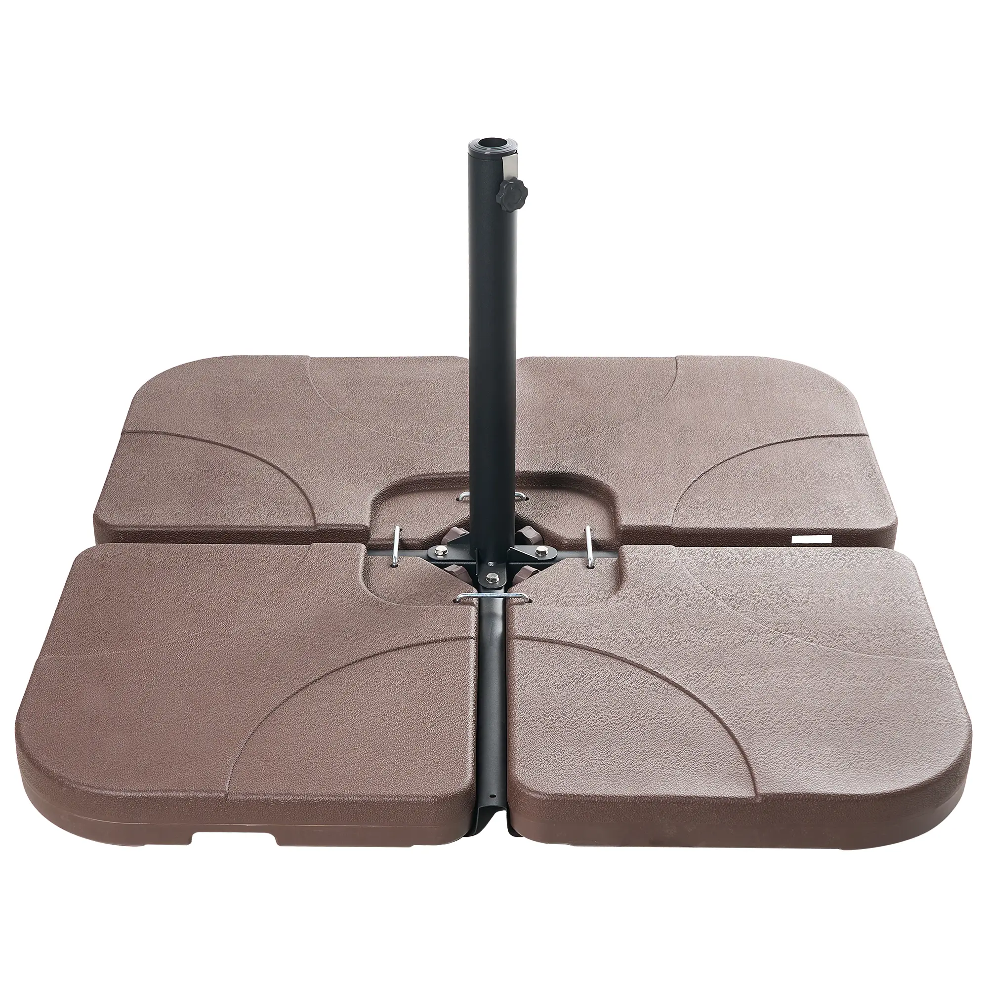 Accessoires de parasol Matière synthétique Taupe CARIA – Beliani