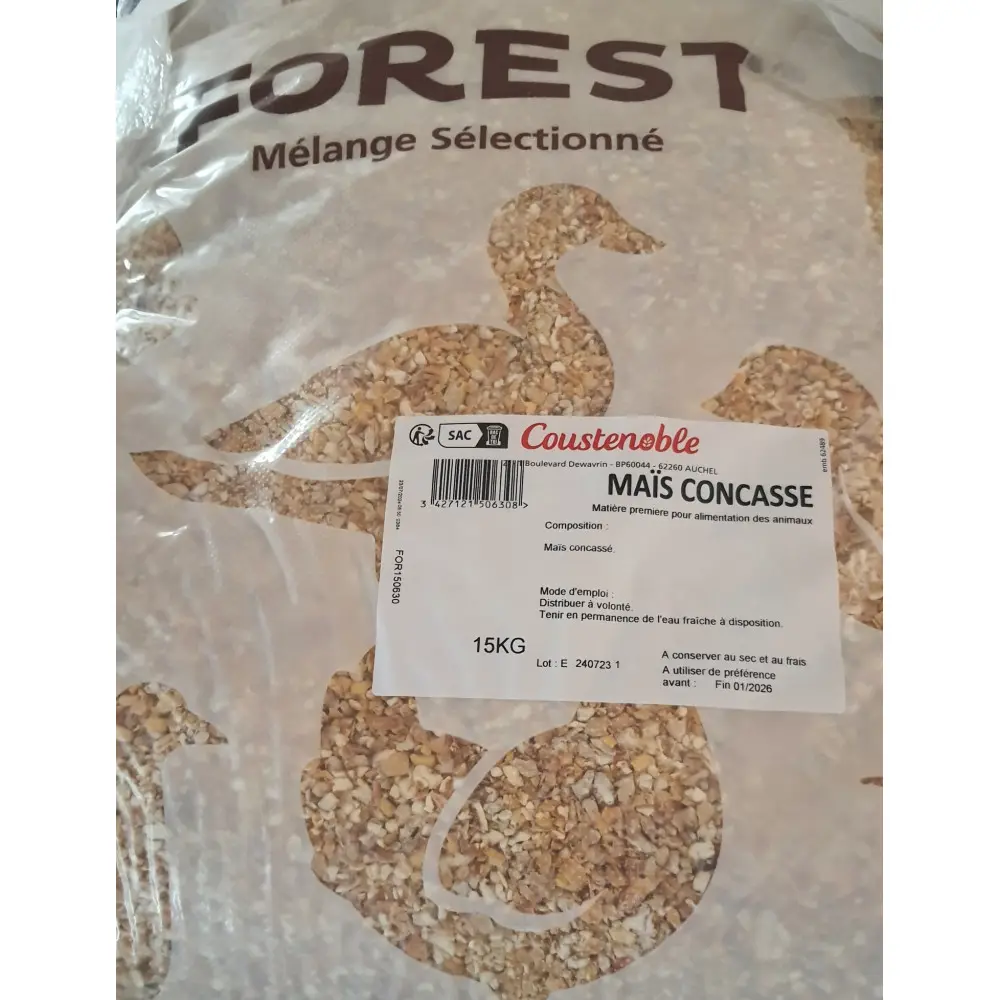 Coustenoble – Alimentation Maïs concassé 15 kg basse cour