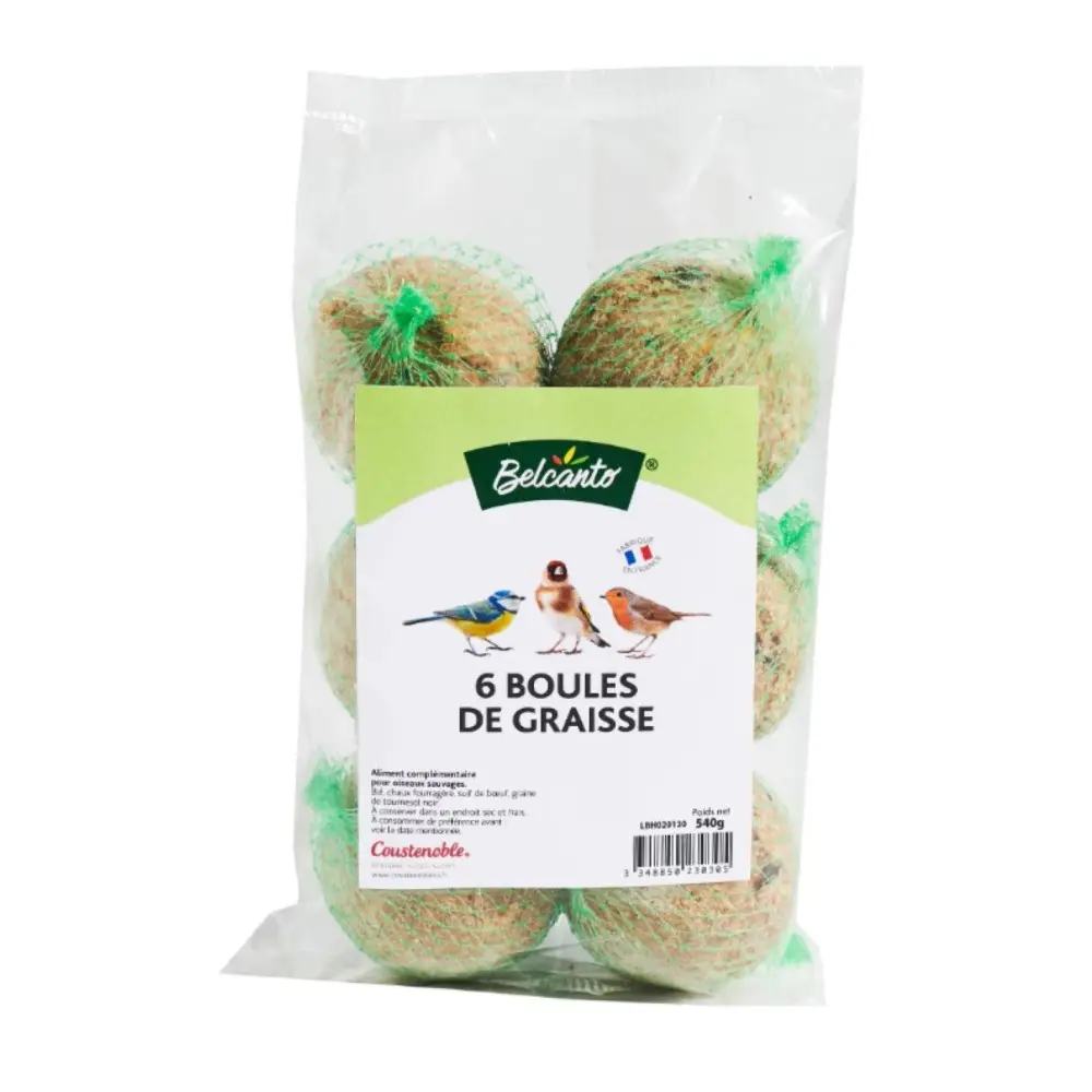 Coustenoble – Boules de graisse avec filet (90gx6)