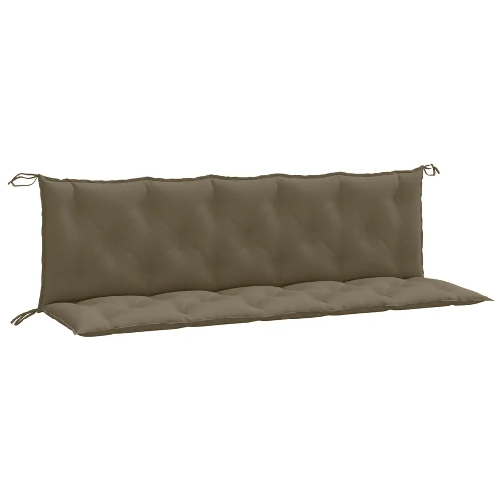 Coussins de banc de jardin lot de 2 | Coussins d’extérieur taupe mélangé tissu Maison Chic