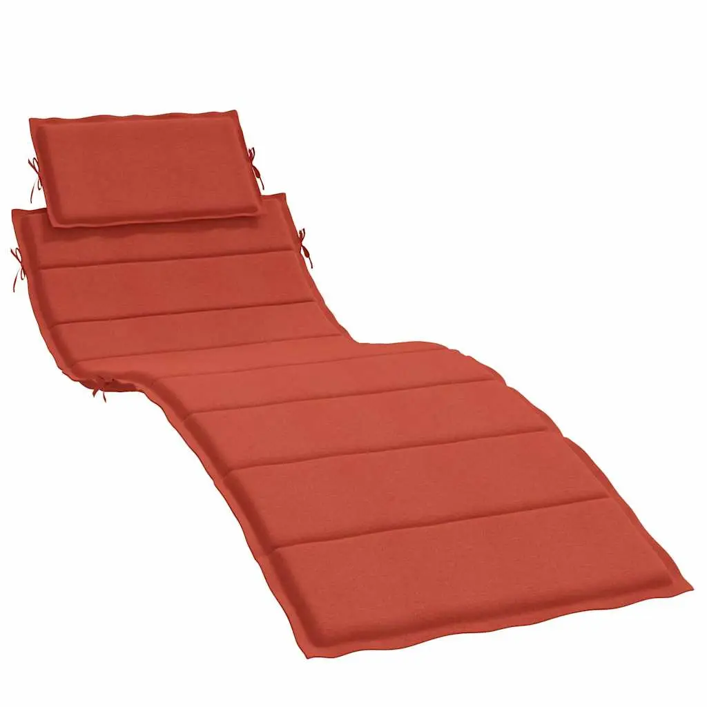 Coussin Bain de soleil | Coussin de chaise longue rouge mélangé 186x58x4 cm tissu Maison Chic