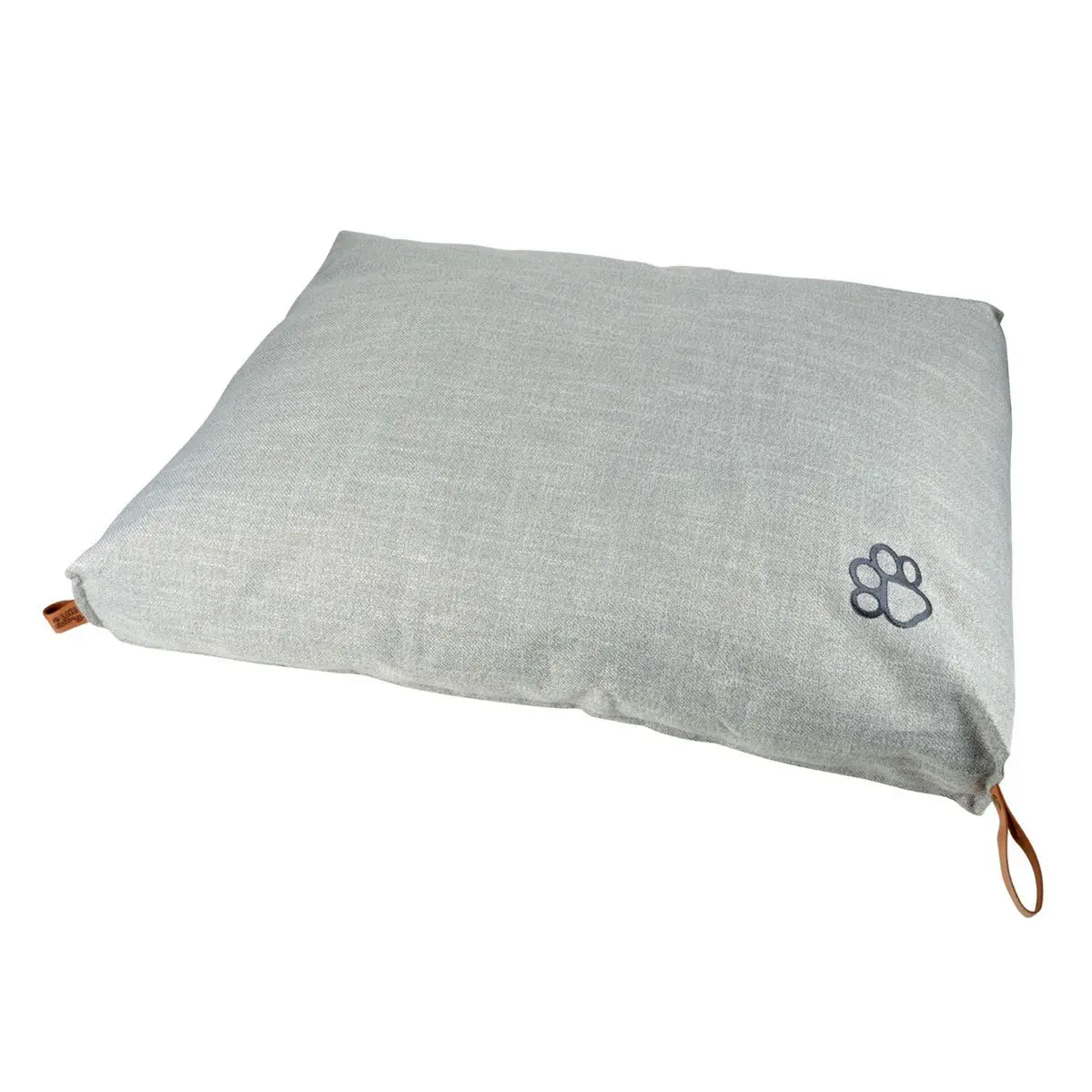 Coussin Rectangle Chien & Chat «City» 80cm Gris Clair