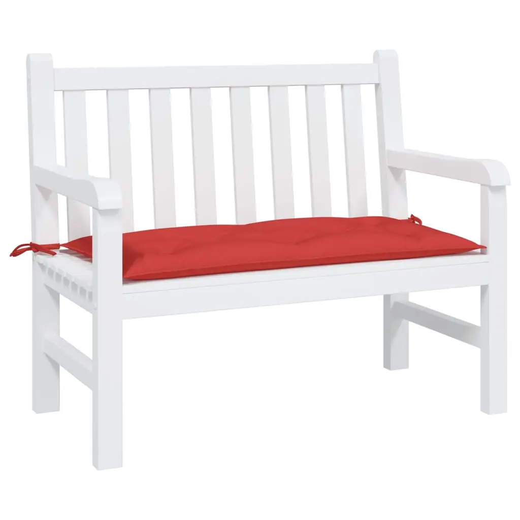 Coussin de Banc de Jardin Tissu Oxford Rembourré Imperméable pour Banc Palette Extérieur Rouge 100x50x7 cm – ComfortXL Outdoor Living