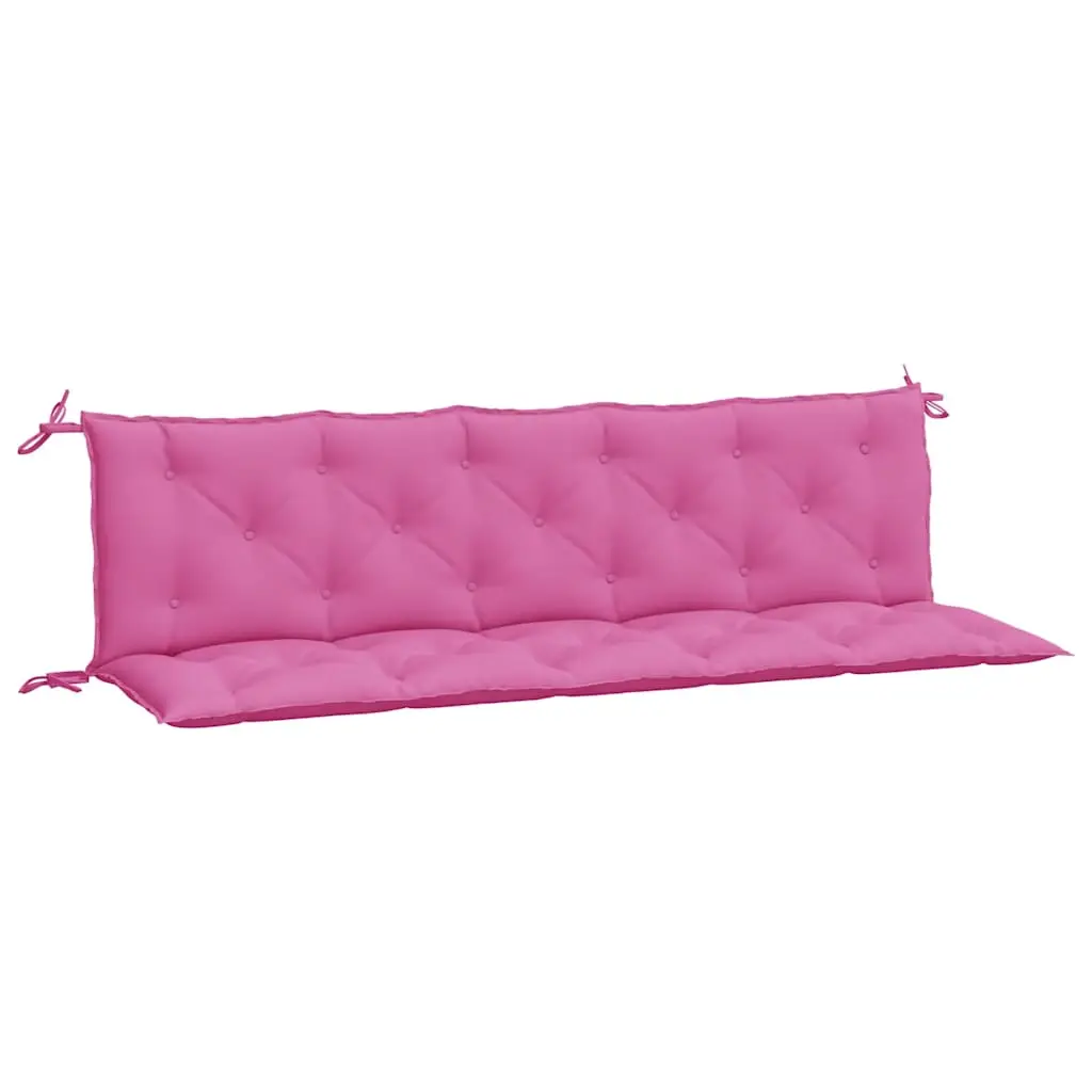 Coussins de banc de jardin lot de 2 | Coussins d’extérieur rose tissu Oxford Maison Chic