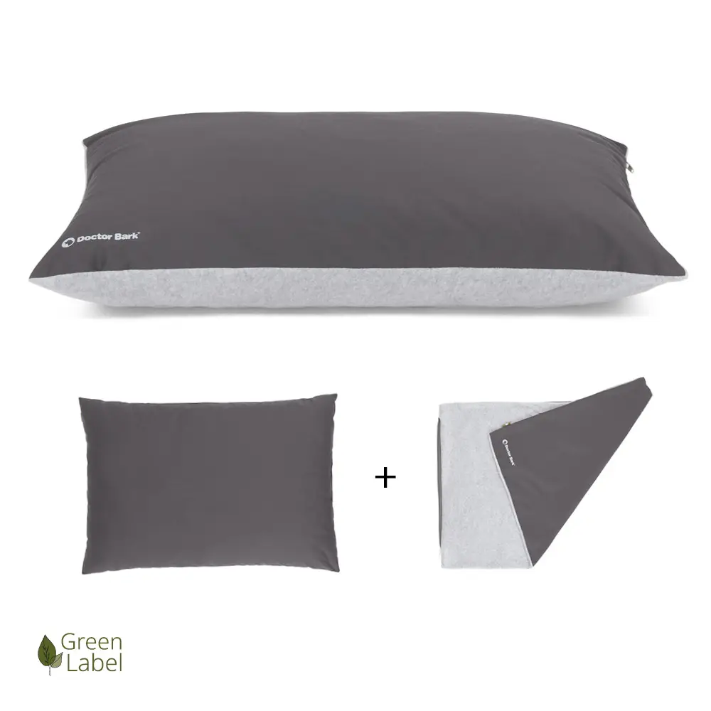 Coussin Country avec Housse « GreenLabel » XL gris – Doctor Bark