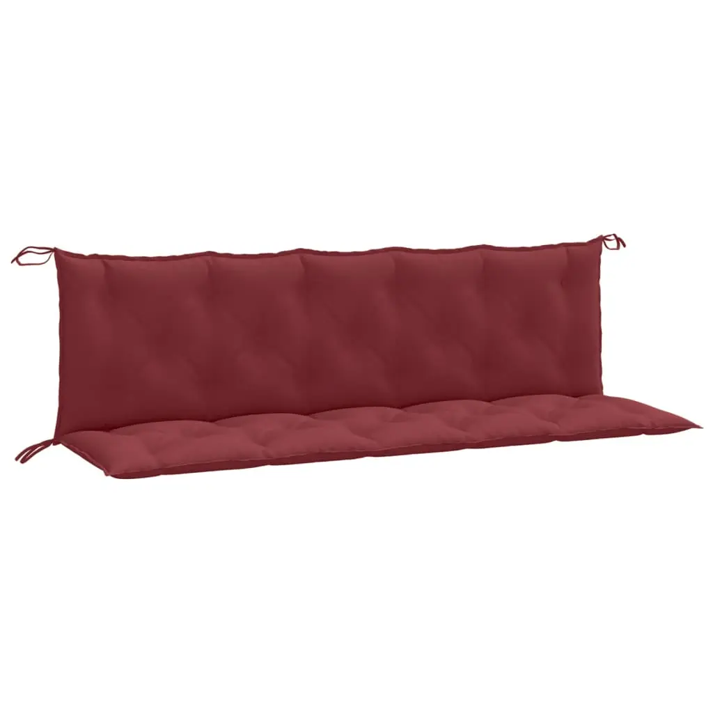 Coussins de banc de jardin lot de 2 | Coussins d’extérieur rouge bordeaux mélangé Maison Chic