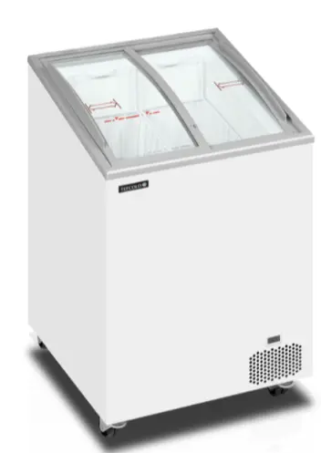 Congélateur coffre de Crème Glacée avec couvercles coulissants vitrés bombés 85 L – TEFCOLD